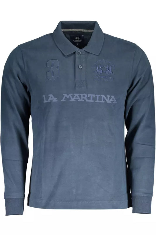 La Martina Elegant Long Sleeve Men's Polo Shirt La Martina