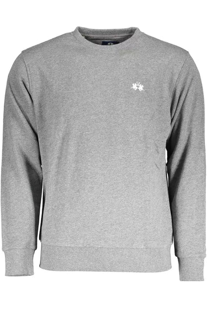 La Martina Crew Neck Logo-Embroidered Sweatshirt La Martina