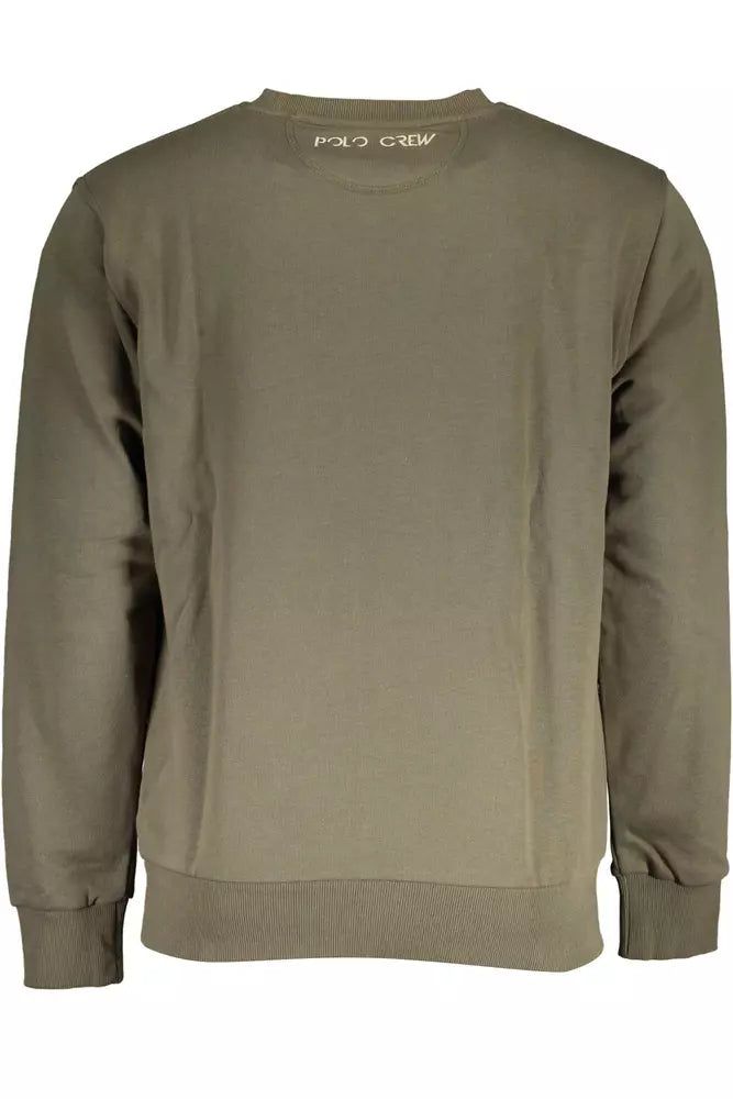 La Martina Elegant Crew Neck Sweatshirt with Contrast Detailing La Martina