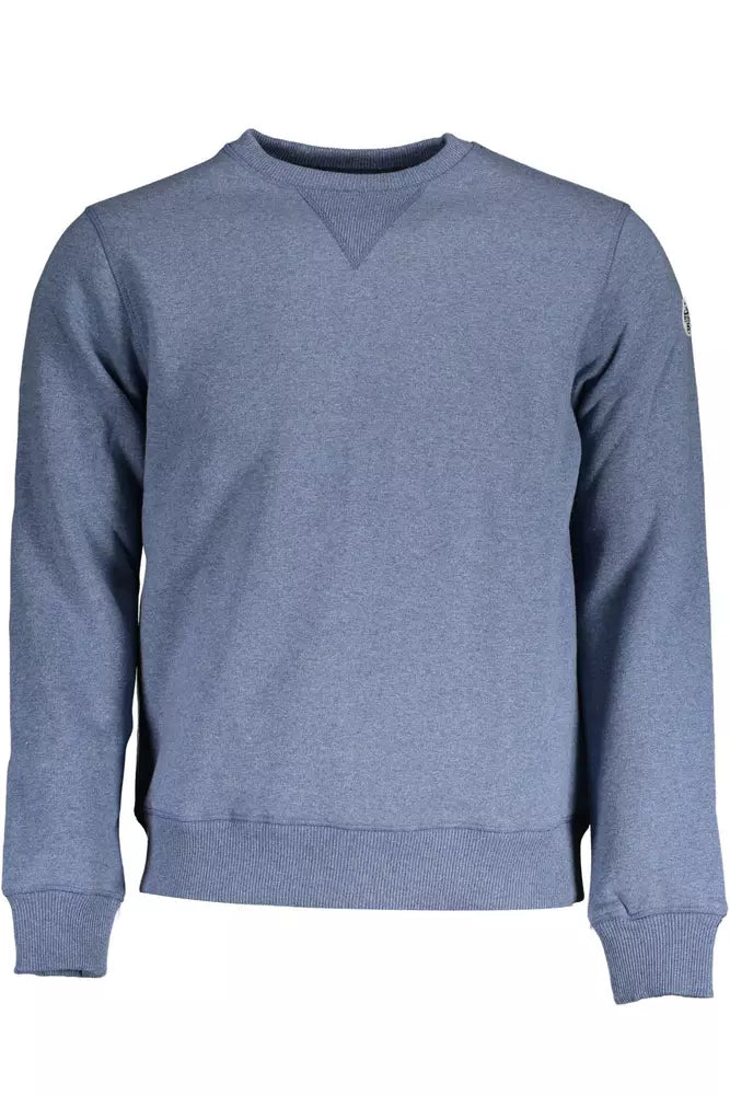 North Sails Elegant Blue Round Neck Sweatshirt North Sails