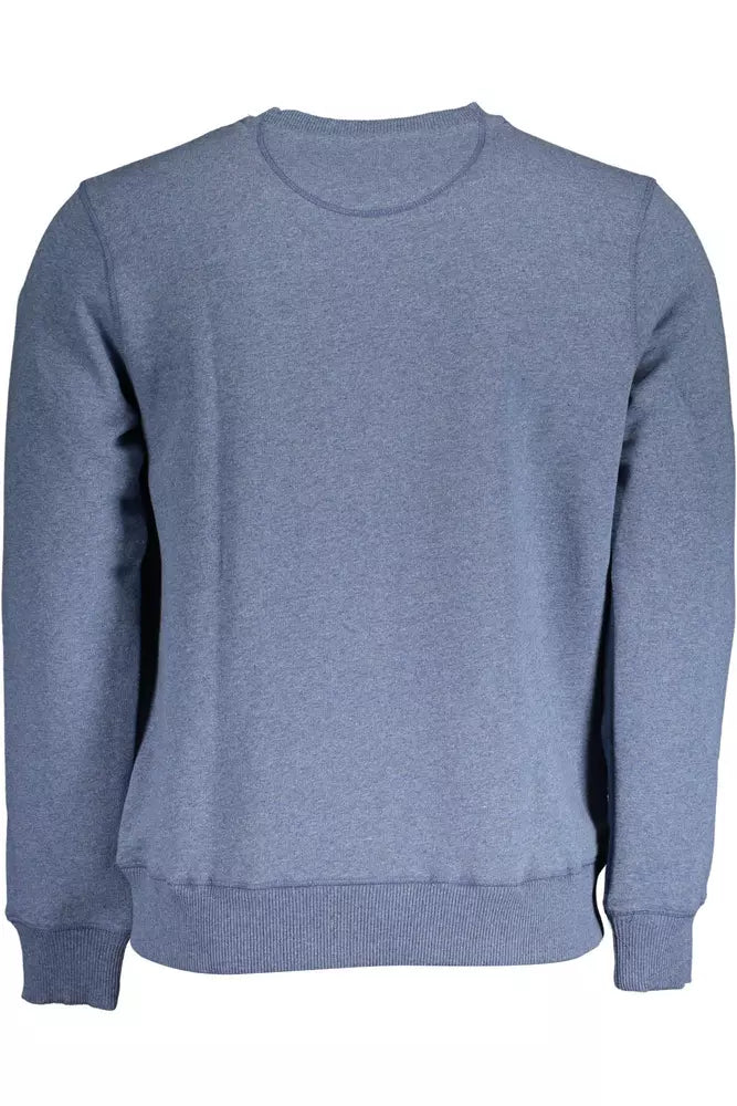 North Sails Elegant Blue Round Neck Sweatshirt North Sails