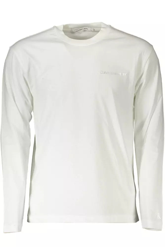 Calvin Klein White Cotton Men T-Shirt