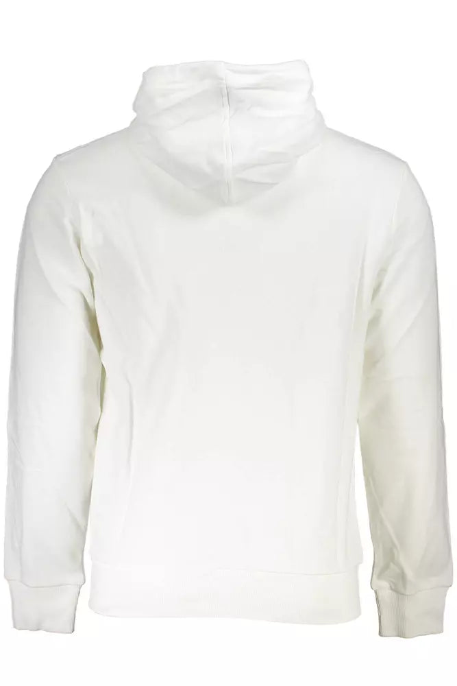 La Martina Classic White Zip-Up Hooded Sweatshirt La Martina