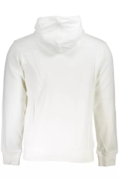 La Martina Classic White Zip-Up Hooded Sweatshirt La Martina