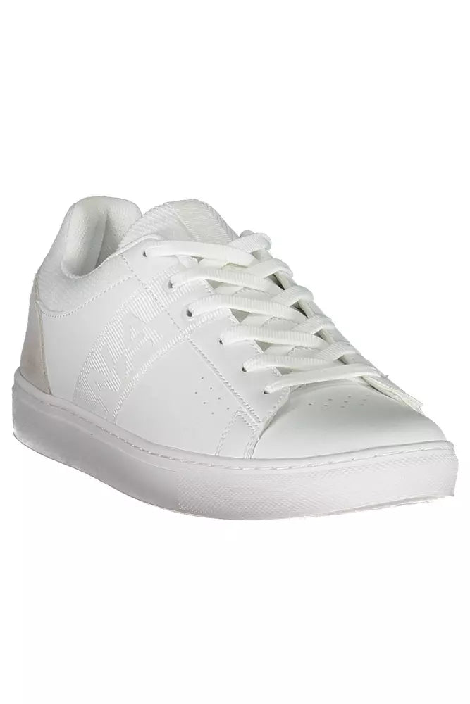 Napapijri Elegant White Lace-Up Sports Sneakers Napapijri