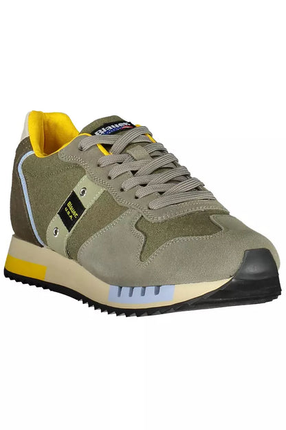 Blauer Emerald Elegance Sneaker with Contrast Detailing Blauer