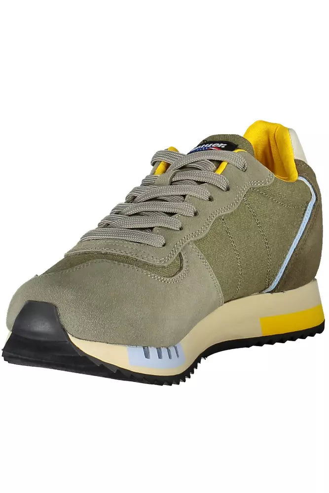 Blauer Emerald Elegance Sneaker with Contrast Detailing Blauer