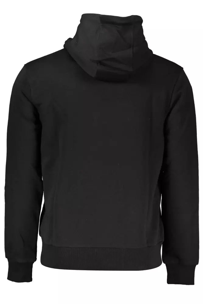 Cavalli Class Elegant Hooded Sweatshirt in Classic Black Cavalli Class