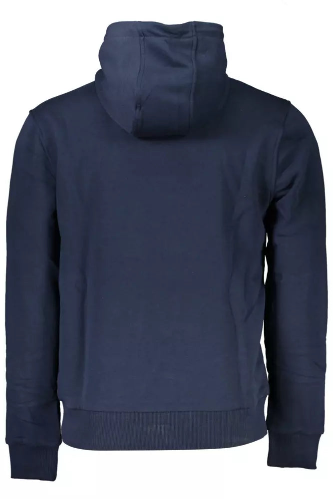 Cavalli Class Chic Blue Hooded Sweatshirt Cavalli Class