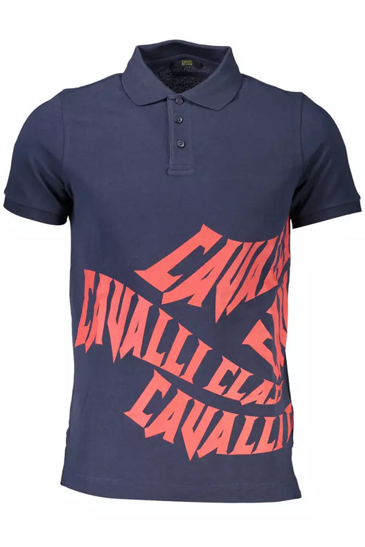 Cavalli Class Elegant Short-Sleeved Cotton Polo Cavalli Class