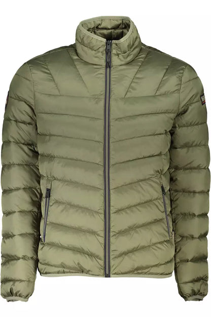 Napapijri Green Polyamide Long-Sleeved Men's Jacket Napapijri