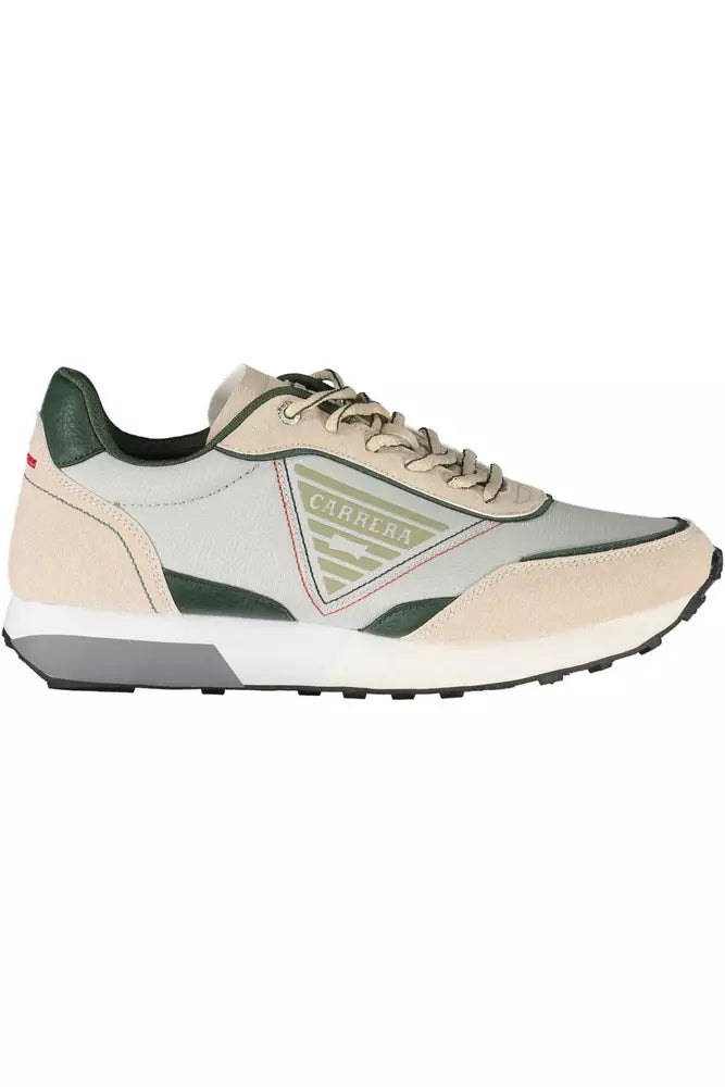 Carrera Beige ECO Leather Sneakers with Contrasting Details Carrera