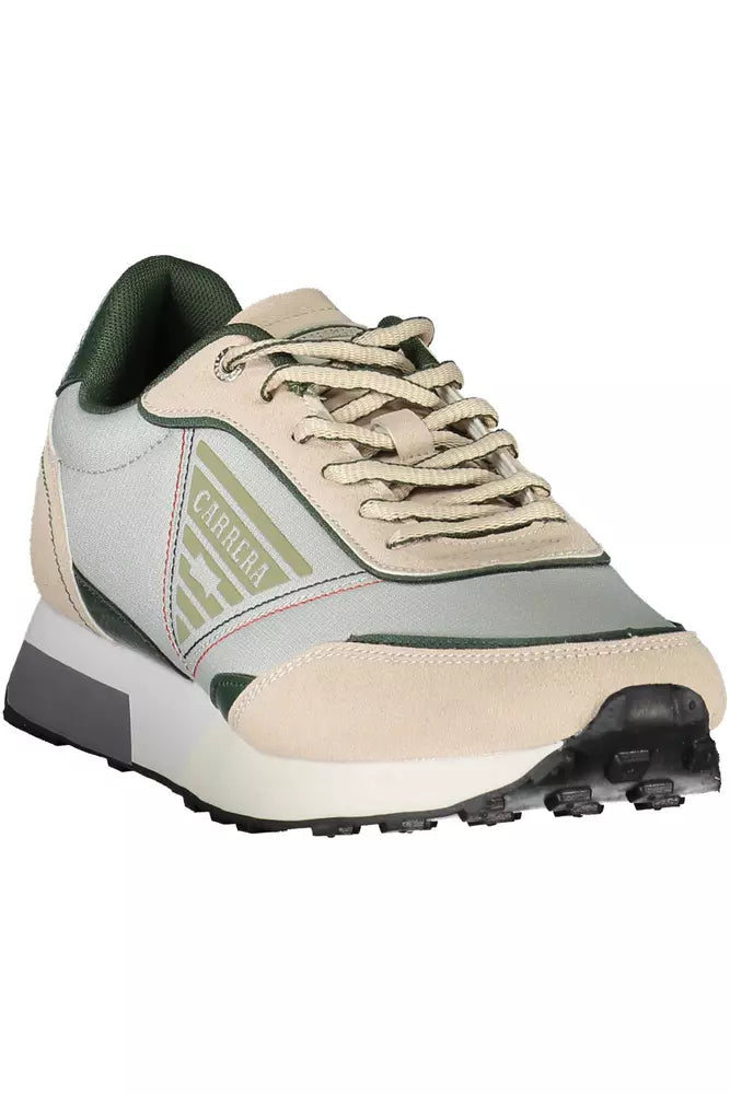 Carrera Beige ECO Leather Sneakers with Contrasting Details Carrera