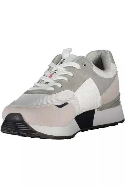 Carrera White Contrast Sneakers with Eco Leather Carrera