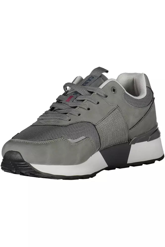 Carrera Sleek Gray Sneakers with Eco-Leather Accents Carrera