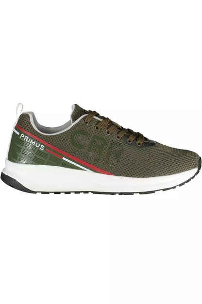 Carrera Green Contrast Lace-Up Sports Sneakers Carrera