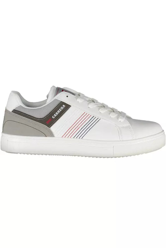 Carrera Sleek White Sneakers with Bold Contrasts Carrera