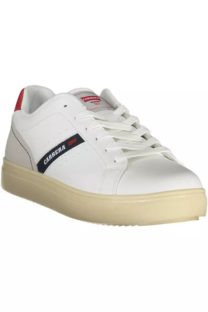 Carrera Sleek White Lace-Up Sports Sneakers Carrera