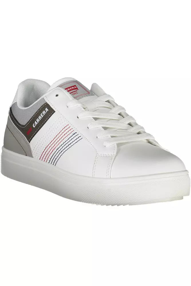 Carrera Sleek White Sneakers with Bold Contrasts Carrera