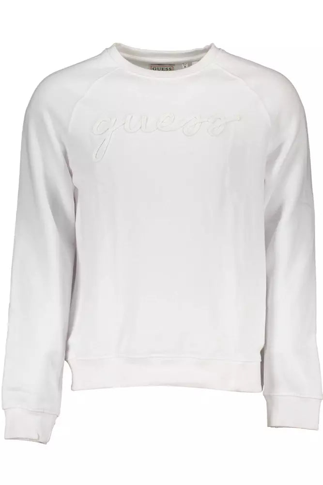 Guess Jeans Crisp White Organic Cotton Sweatshirt Guess Jeans