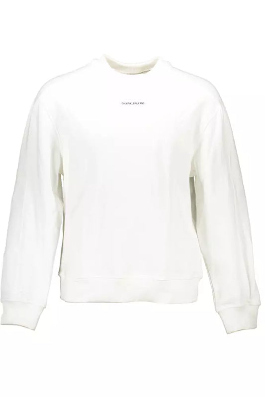 Calvin Klein White Cotton Men Sweater