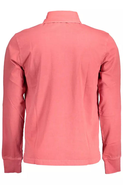 Gant Chic Pink Cotton Long-Sleeved Polo Shirt Gant