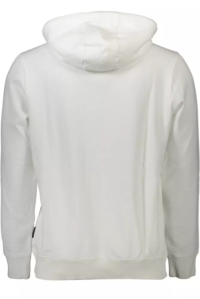 Napapijri Chic White Hooded Sweatshirt Napapijri