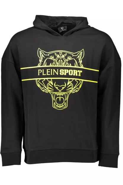 Plein Sport Sleek Hooded Sweater with Contrast Details Plein Sport