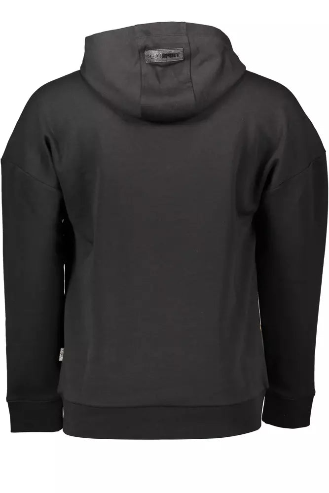 Plein Sport Sleek Hooded Sweatshirt with Signature Details Plein Sport