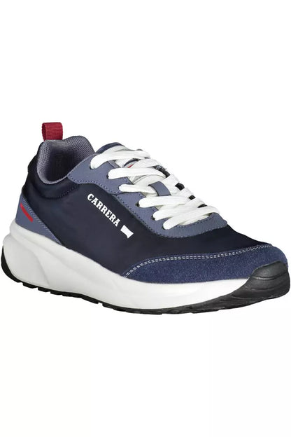 Carrera Sleek Blue Sneakers with Eco-Leather Accents Carrera