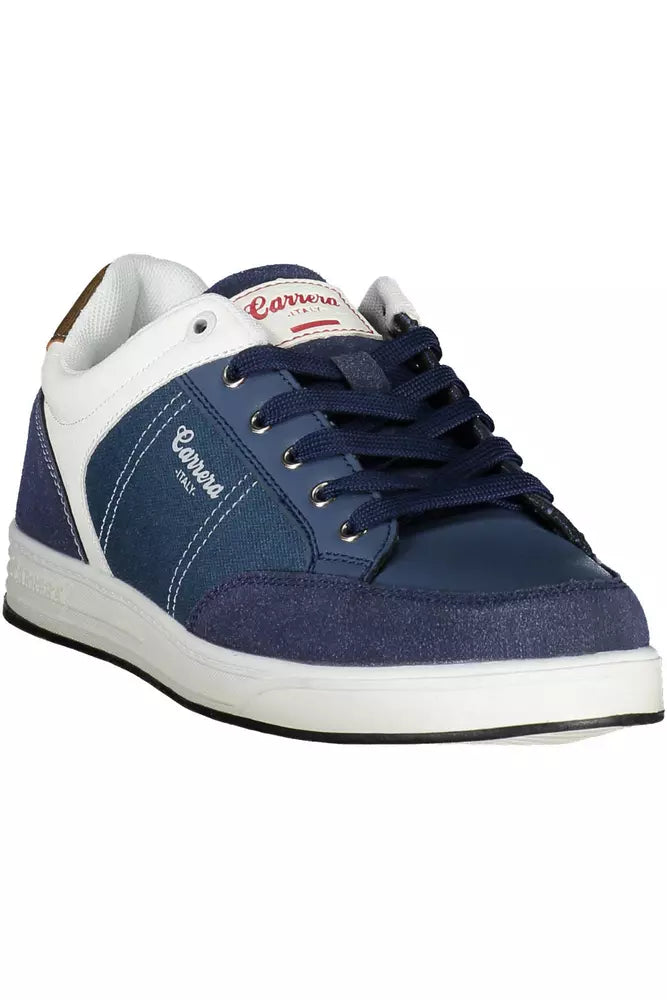 Carrera Eco-Conscious Blue Sneakers with Contrasting Details Carrera