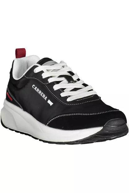 Carrera Sleek Black Sneakers with Iconic Detailing Carrera