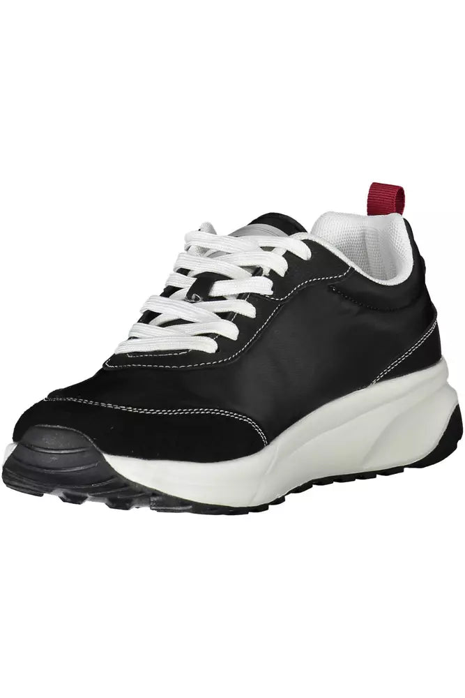 Carrera Sleek Black Sneakers with Iconic Detailing Carrera