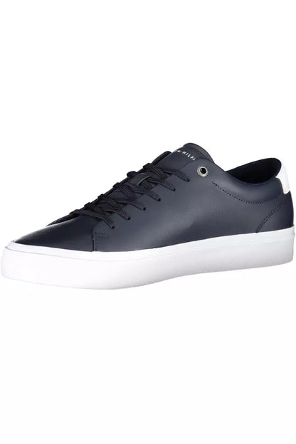 Tommy Hilfiger Blue Leather Men Sneaker