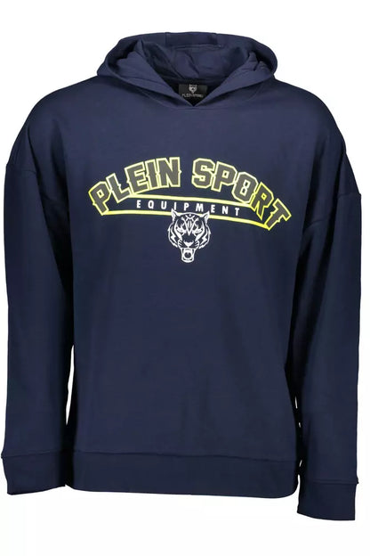 Plein Sport Sleek Long-Sleeved Hooded Sweatshirt with Print Plein Sport