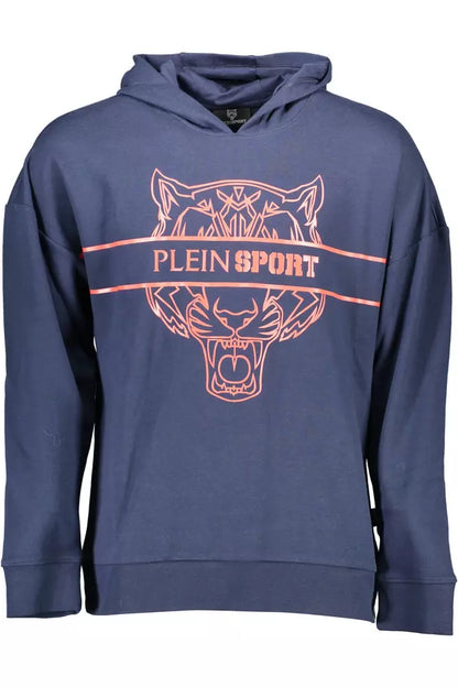 Plein Sport Athletic Chic Hooded Blue Sweatshirt Plein Sport