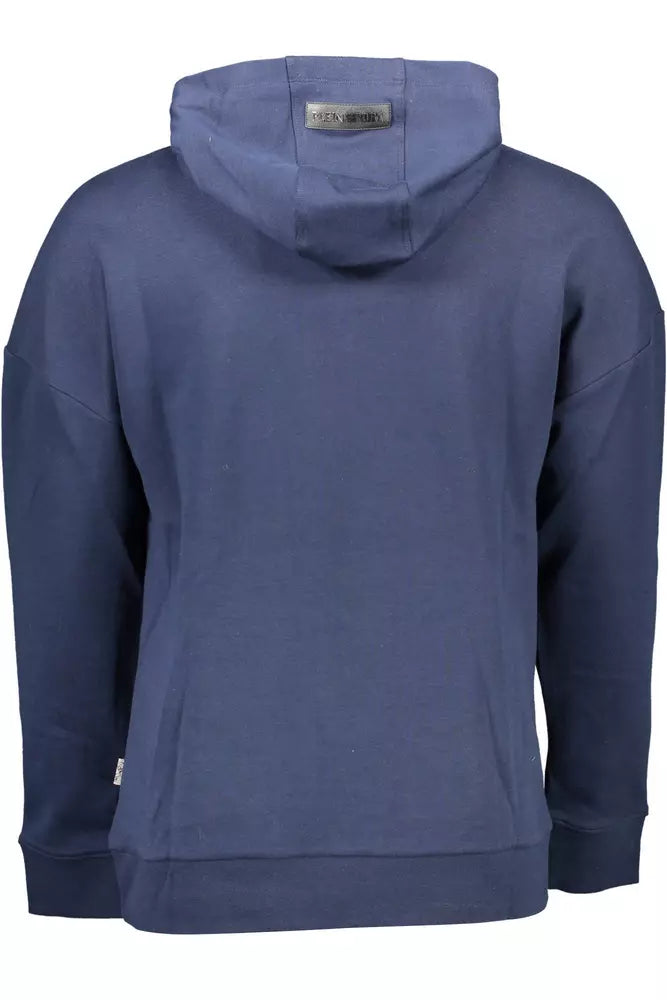 Plein Sport Athletic Chic Hooded Blue Sweatshirt Plein Sport