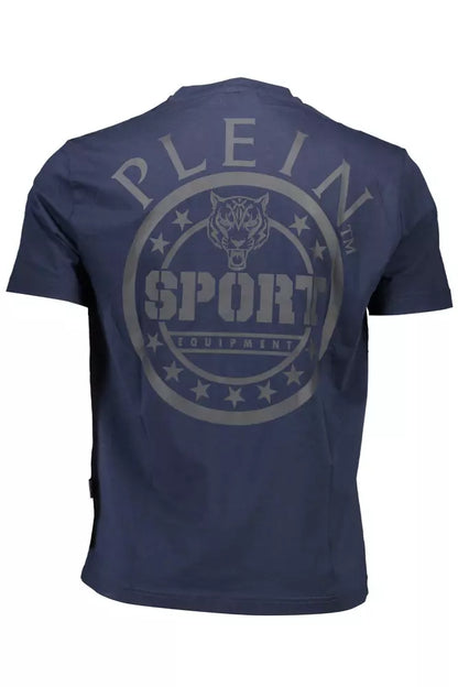 Plein Sport Electrify Your Wardrobe with the Sleek Blue Tee Plein Sport