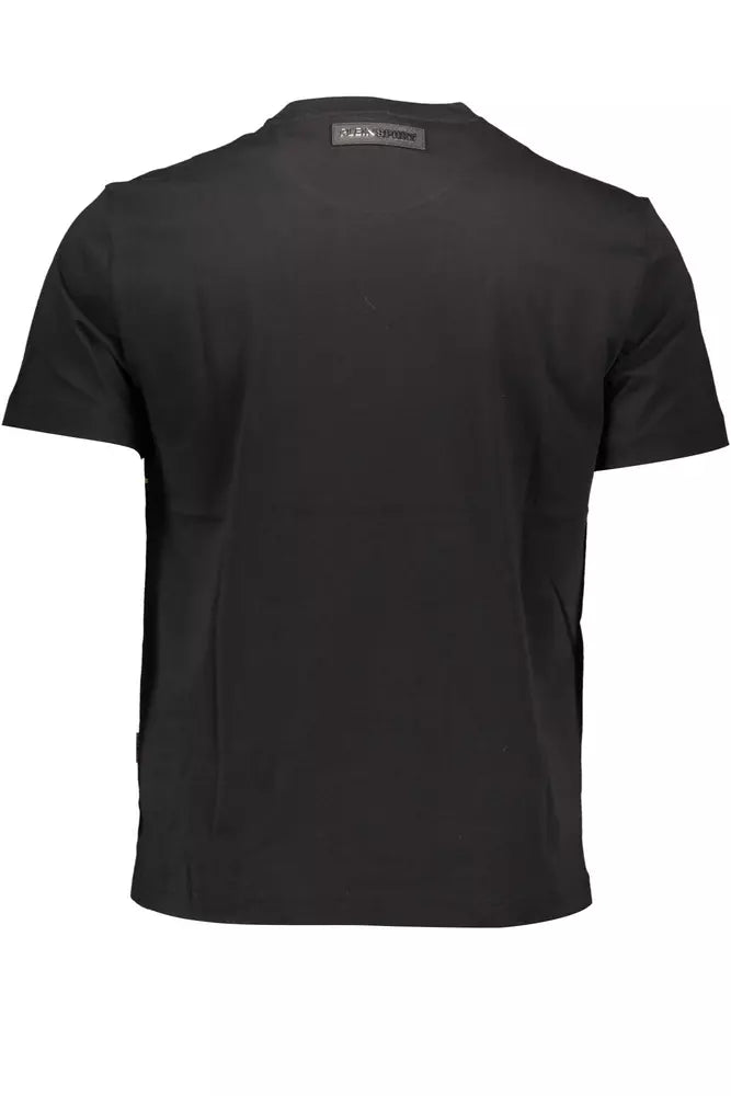 Plein Sport Sleek Cotton Crew Neck Tee with Iconic Print Plein Sport