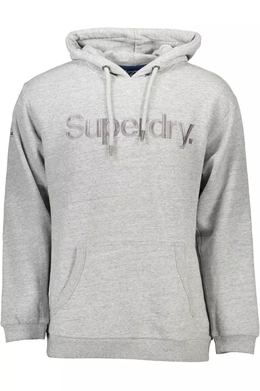 Superdry Chic Gray Hooded Long-Sleeve Sweatshirt Superdry