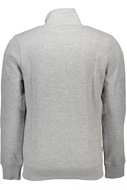 Superdry Sleek Long-Sleeved Zip Sweatshirt in Gray Superdry