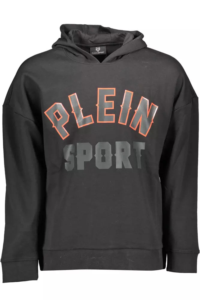 Plein Sport Sporty Chic Hooded Sweatshirt with Bold Details Plein Sport