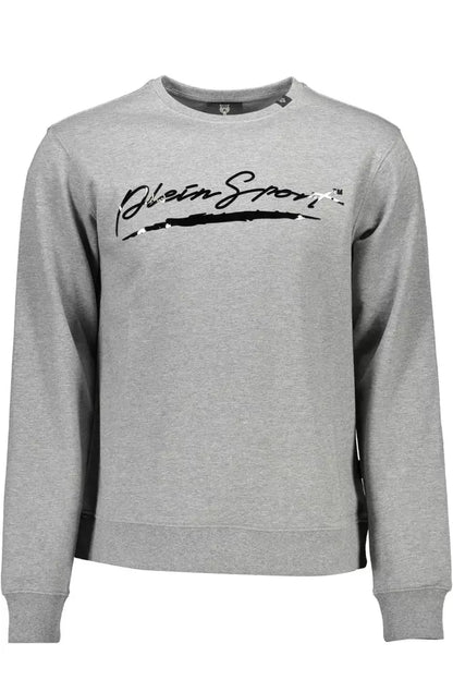 Plein Sport Athletic Grey Logo Print Sweatshirt Plein Sport