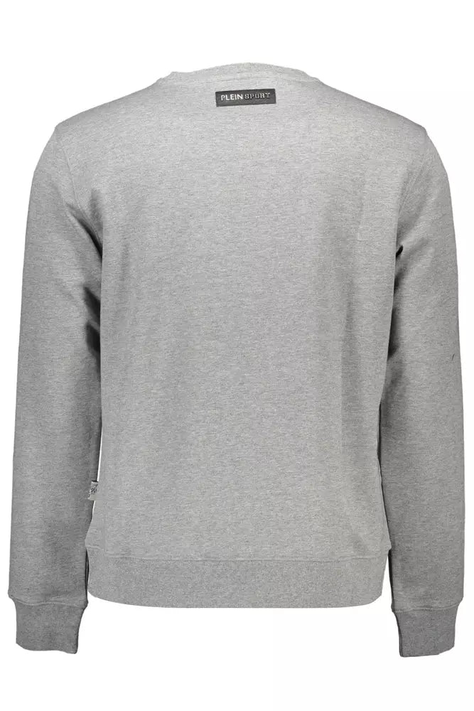 Plein Sport Athletic Grey Logo Print Sweatshirt Plein Sport