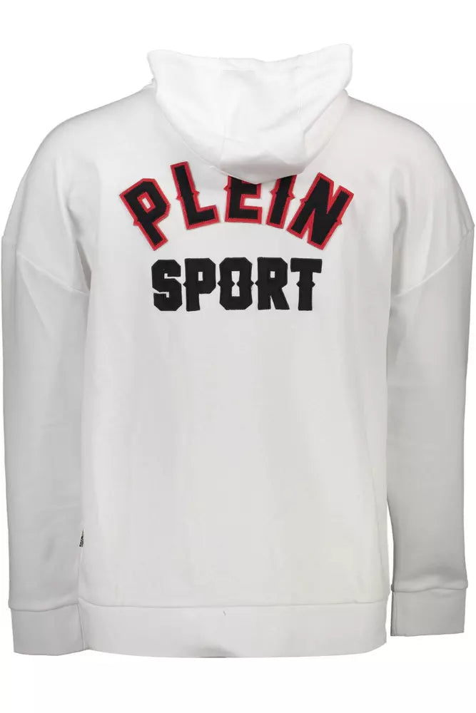 Plein Sport Contrast Detail Zip-Up Hoodie with Logo Plein Sport