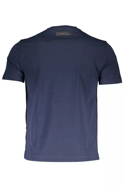 Plein Sport Dashing Blue Printed Crew Neck Tee Plein Sport