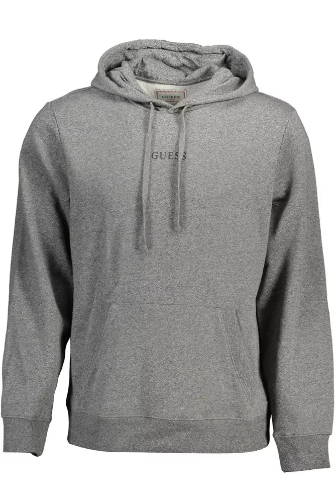 Guess Jeans Organic Cotton Blend Hoodie With Logo Print Guess Jeans