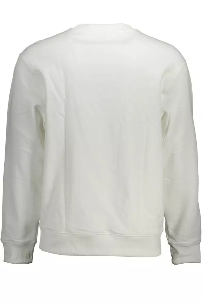 Calvin Klein White Cotton Men Sweater