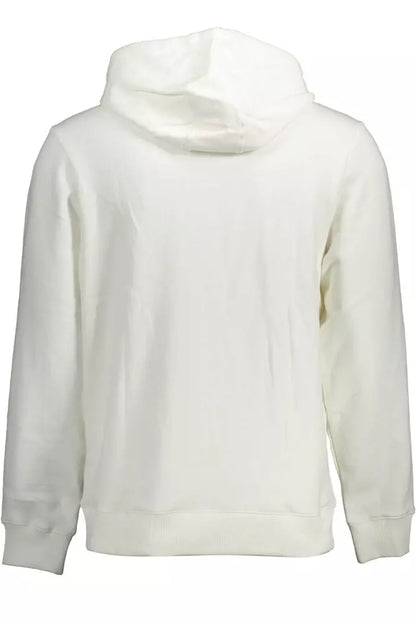 Guess Jeans Eco-Chic White Hoodie with Iconic Print Guess Jeans