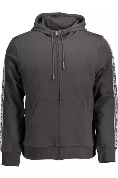 Cavalli Class Elegant Hooded Sweatshirt with Contrasting Details Cavalli Class